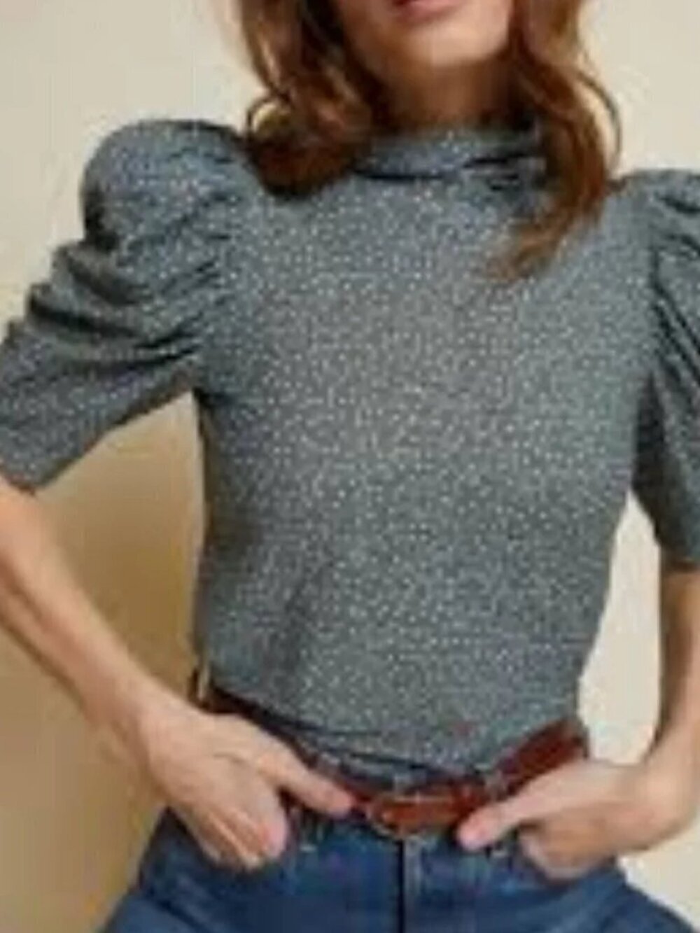Nation LTD - Dawn Femme Turtleneck in Polka Dot NWT